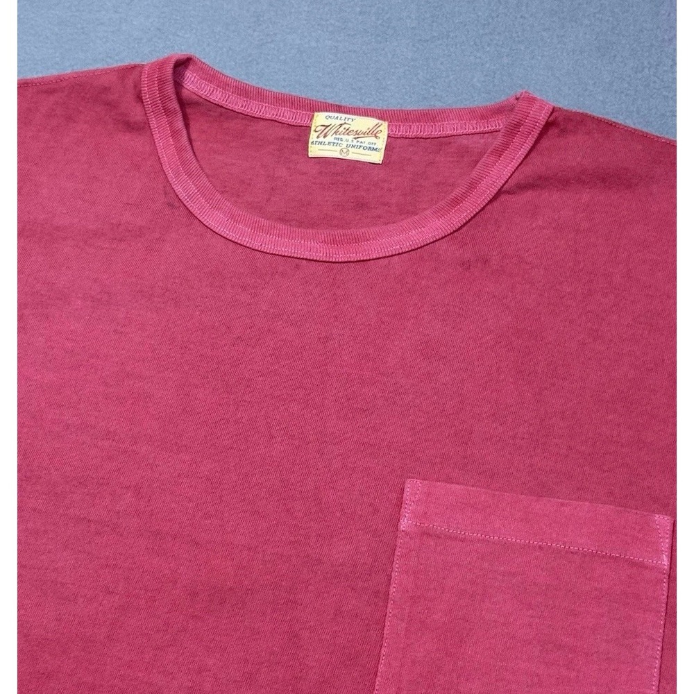 Whitesville T Shirt Mens M Red Crew Neck Short Sleeve Normcore Made In Japan